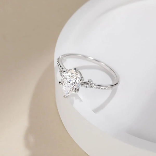 Sparkling Teardrop Promise Ring