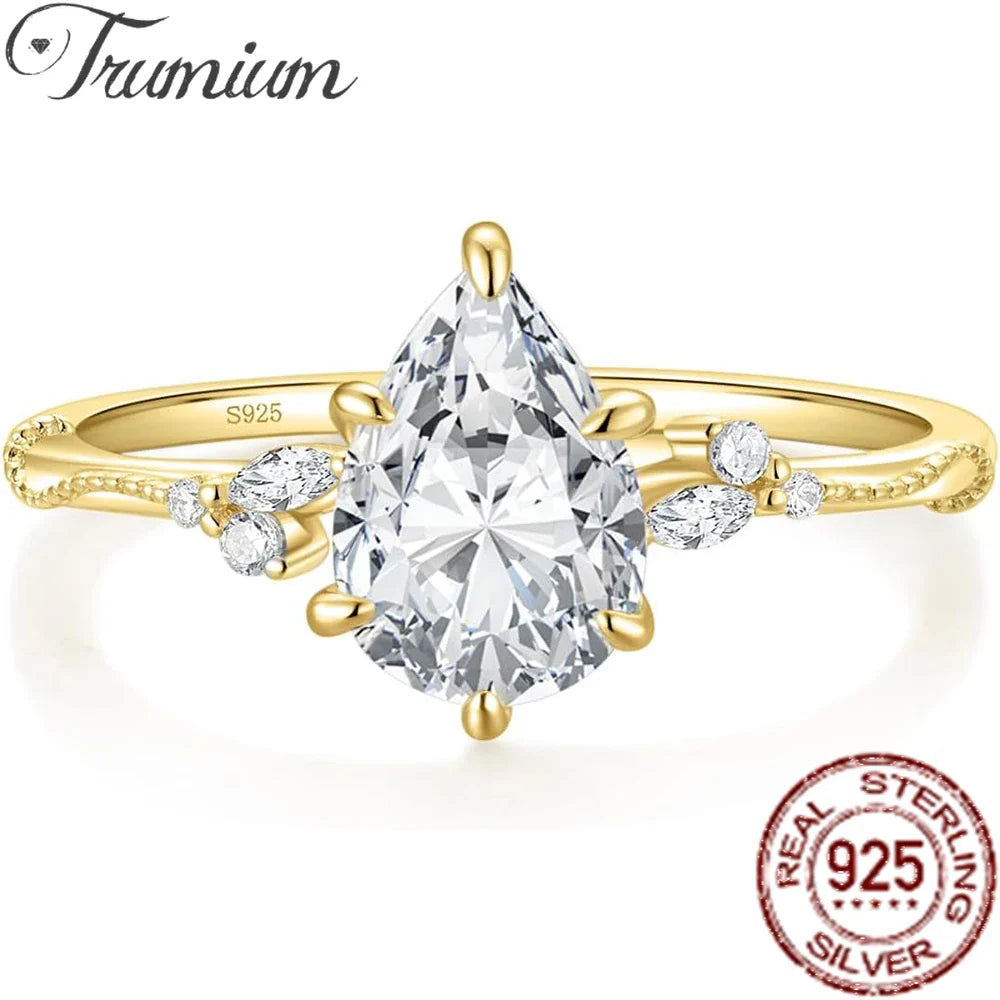 Sparkling Teardrop Promise Ring